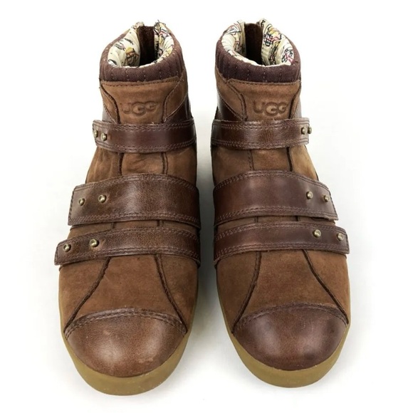 UGG Shoes - UGG Brown Nubuck Ankle Zip Ankle boots -- 8